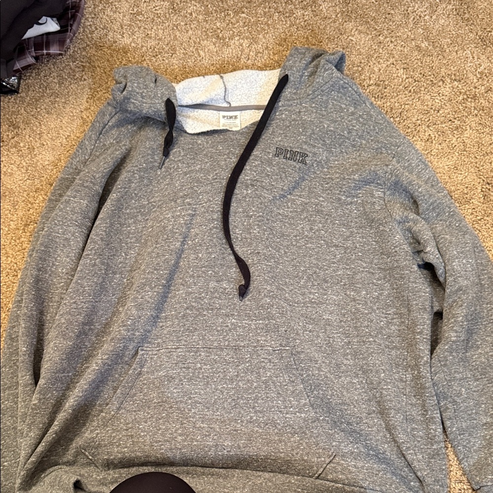 PINK Victoria's Secret Heather Gray Hoodie